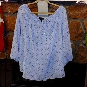 Baby Blue Sheer Alyx Blouse